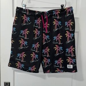 Unisex Conspiracy by WESC Black Neon Palm Tree Shorts